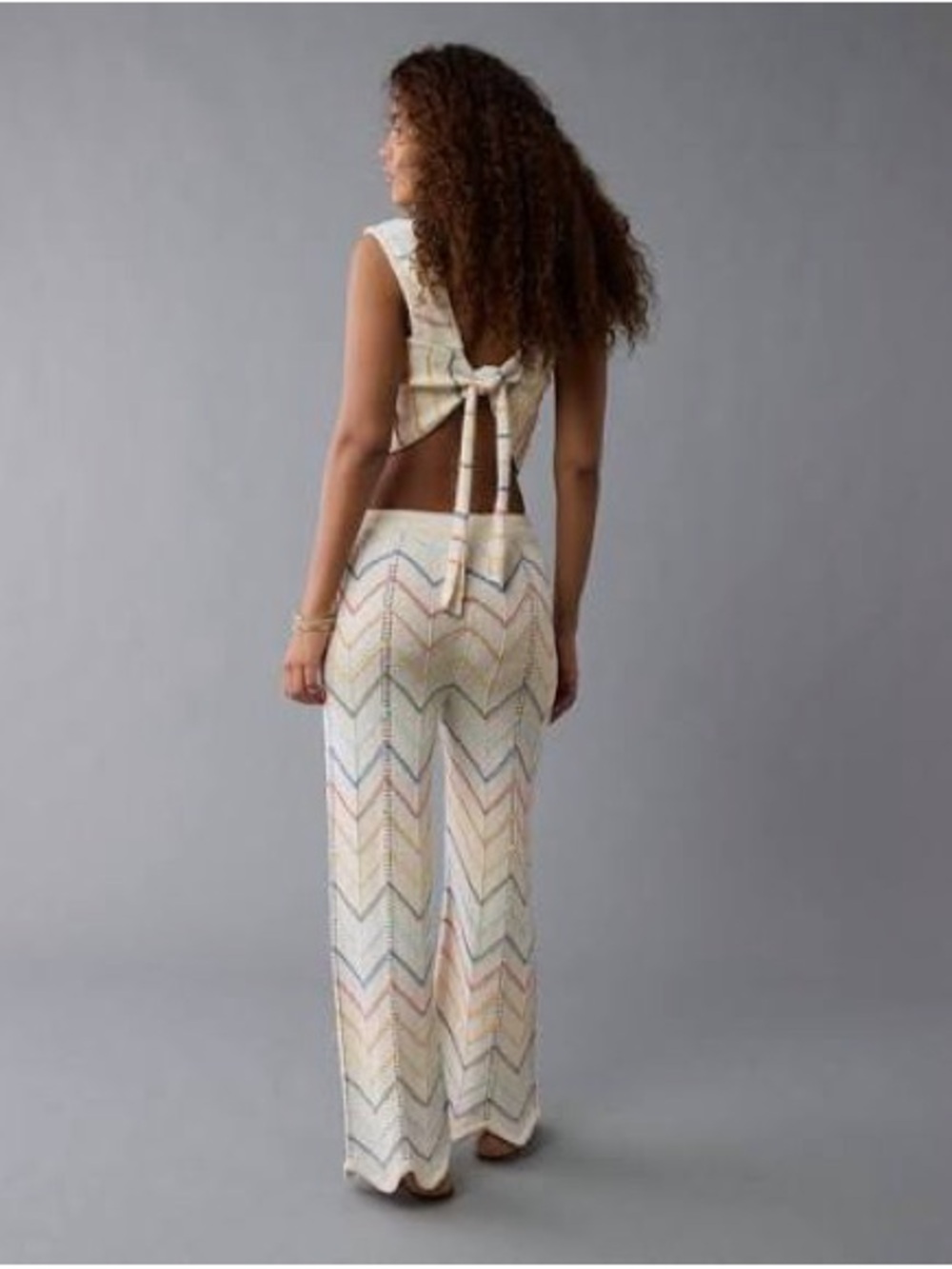AE Pride High-Waisted Crochet Pant - Picture 2 of 5